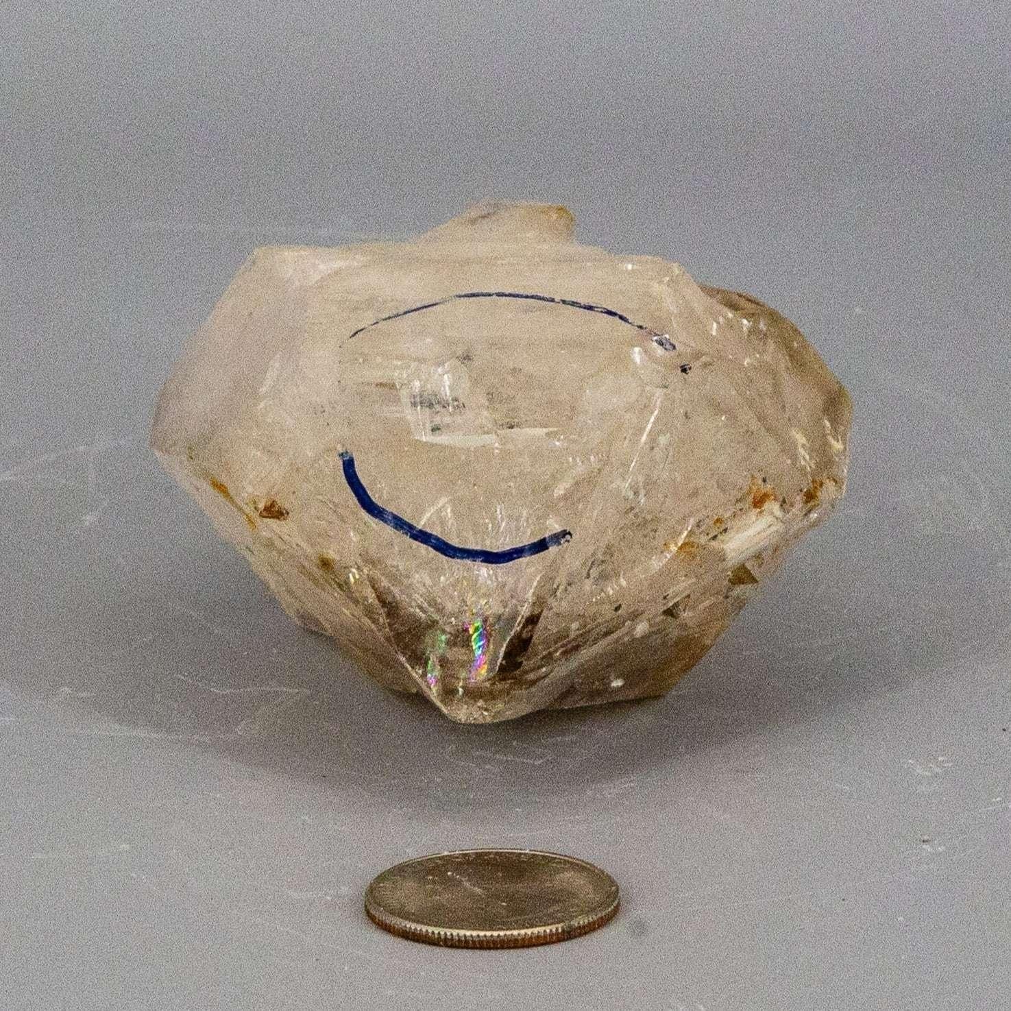 Elestial Quartz Enhydro With 2 Bubbles