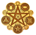 8" Pagan crystal grid