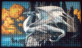 17 5/8" x  19 1/2" Dragon doormat