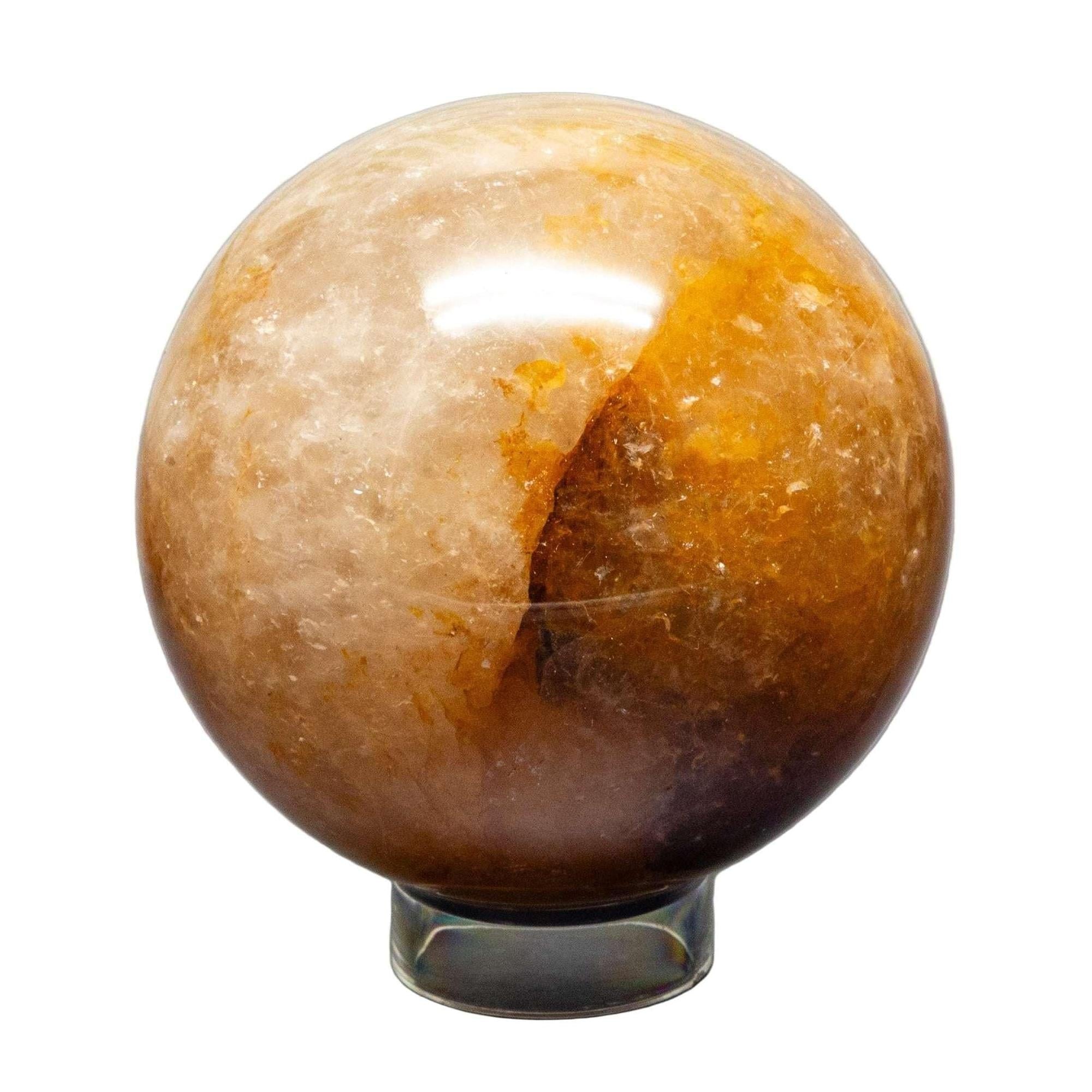 Ferruginous Golden Healer Quartz Spheres 75-77mm