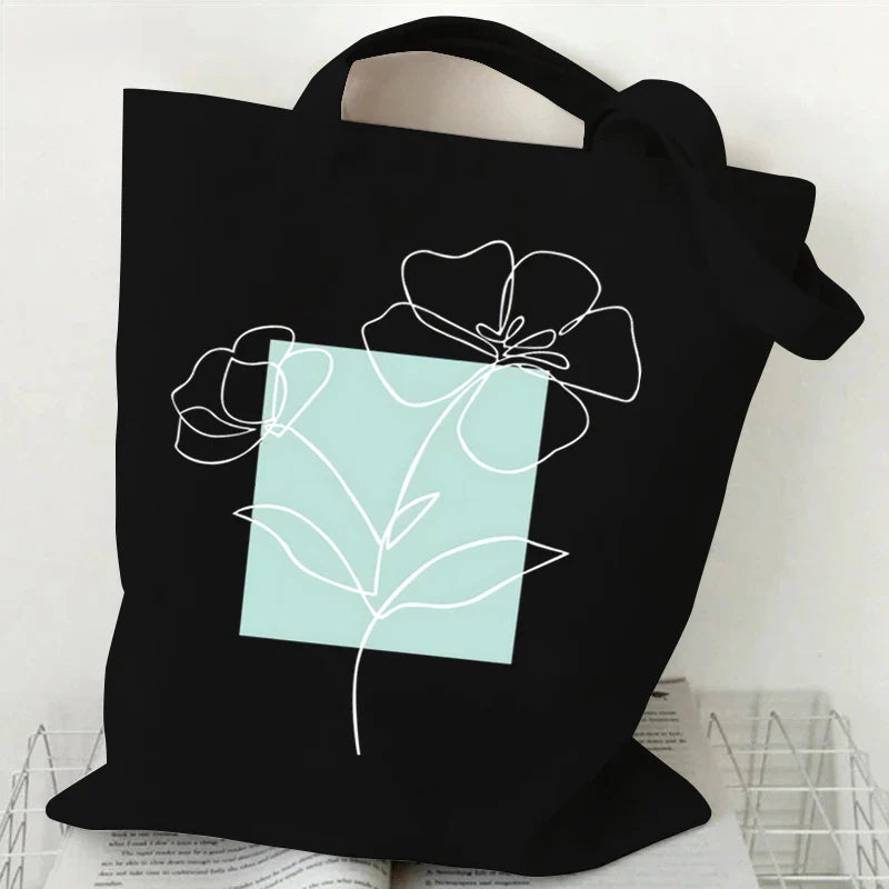 Witchy Floral & Moon Tote Bags