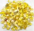 1 lb Agate, Yellow tumbled chips 5-12mm