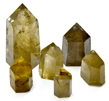 1 lb 1/2-2"  Golden Rutilated oblisk