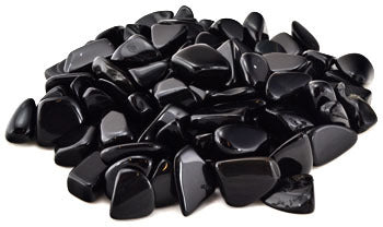 1 lb Obsidian, Black tumbled stones