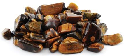 1 lb Tiger Eye, Yellow  tumbled stones