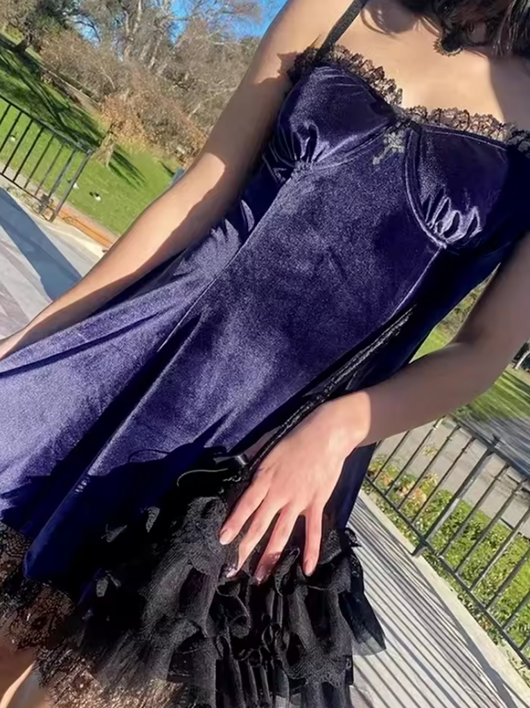 Velvet Lace Dress