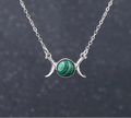 Triple Moon Crystal Necklaces