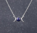 Triple Moon Crystal Necklaces