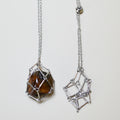 (set of 4) 24" Stainless chain W/ cage for stone