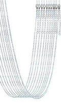 (set of 12) 20" Silver Plated Brass Chain