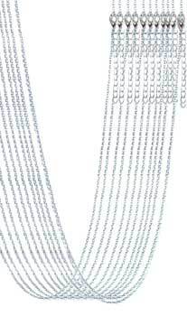 (set of 12) 20" Silver Plated Brass Chain