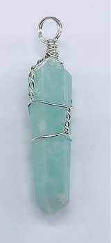 (set of 5) Amazonite wire wrapped point
