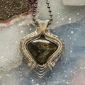 Labradorite Wire Wrap Pendant 1.75 Inch
