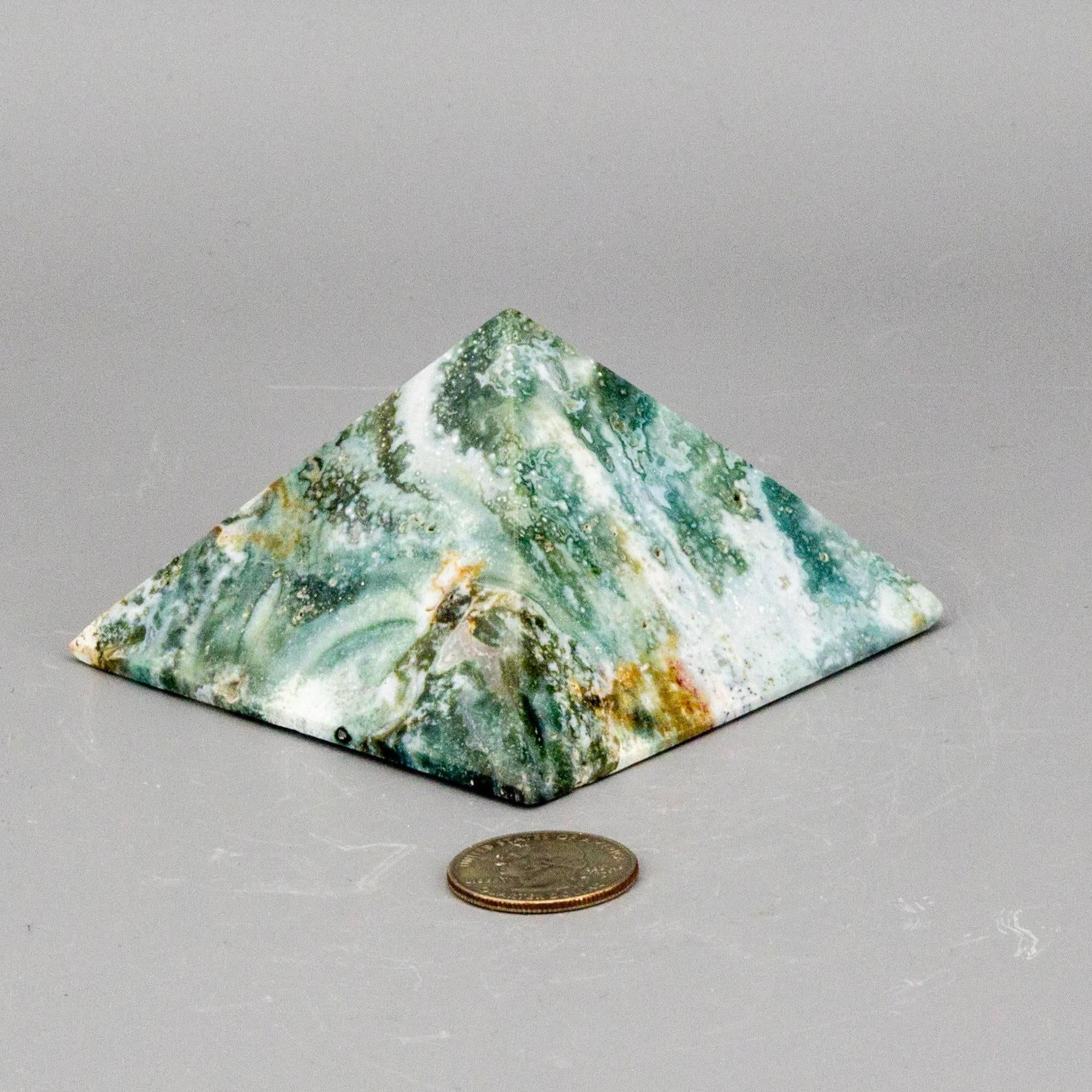 Ocean Jasper Pyramid - 360g (3.5 inch)