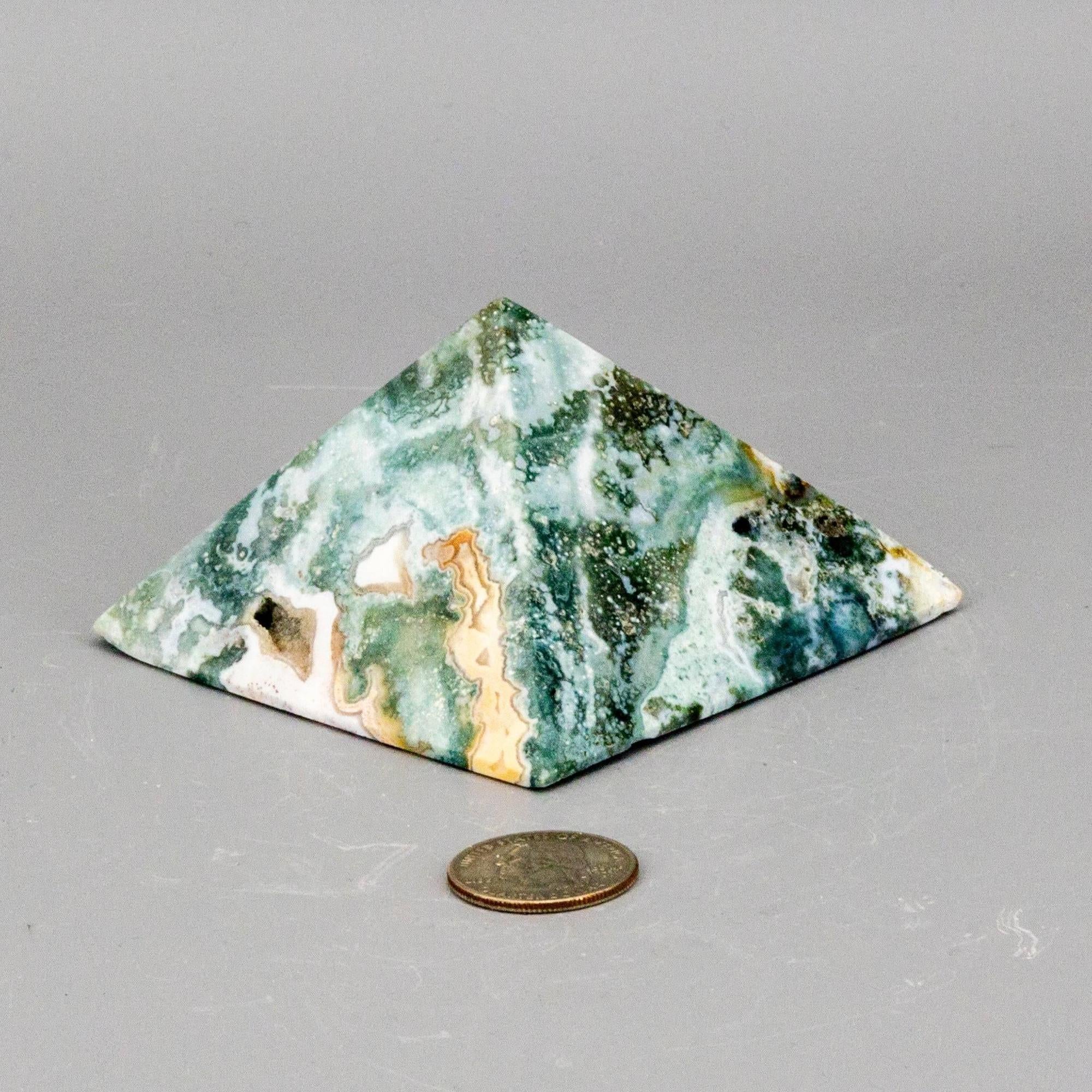 Ocean Jasper Pyramid - 360g (3.5 inch)