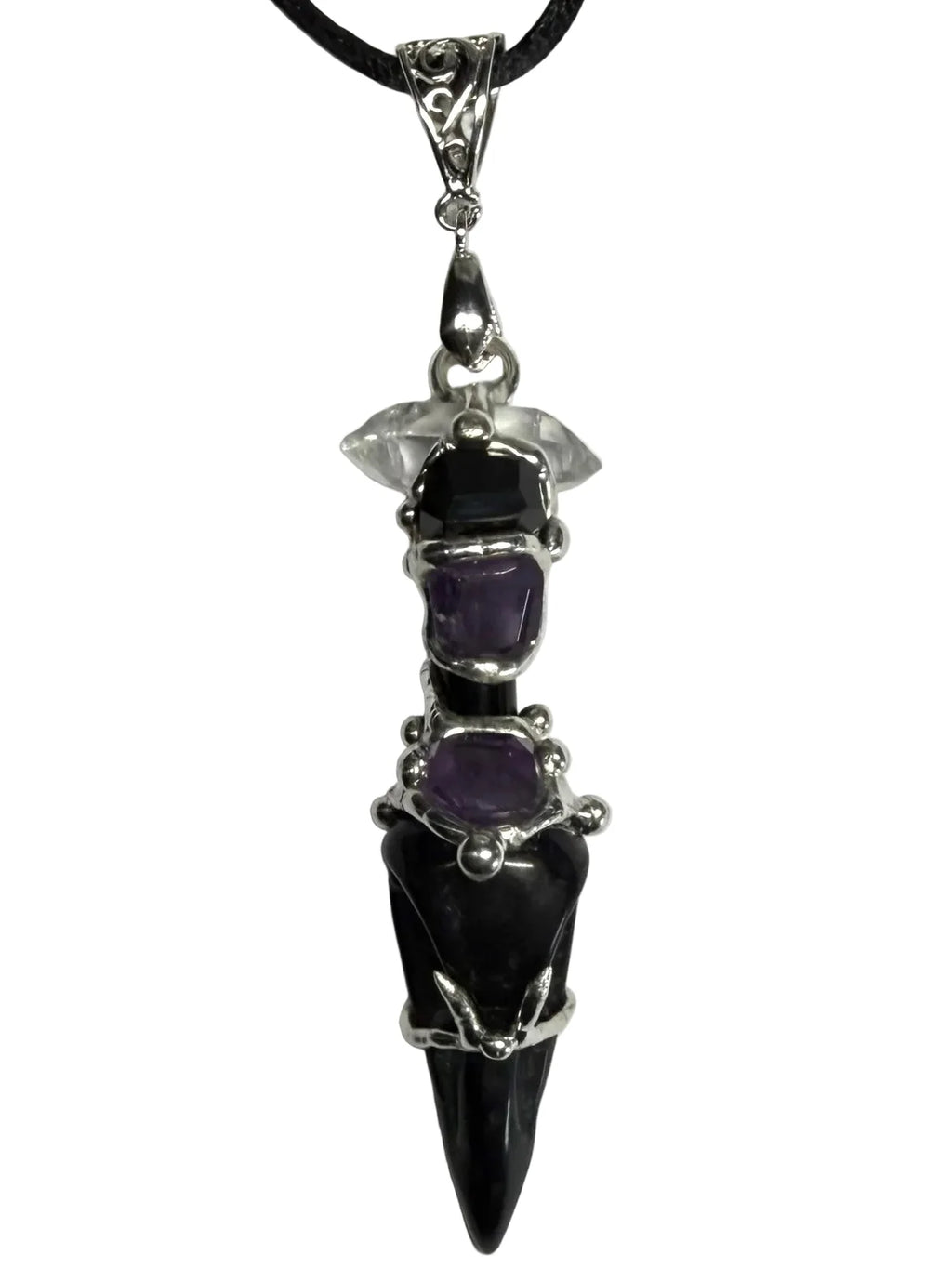Protection Raven Wand Pendant