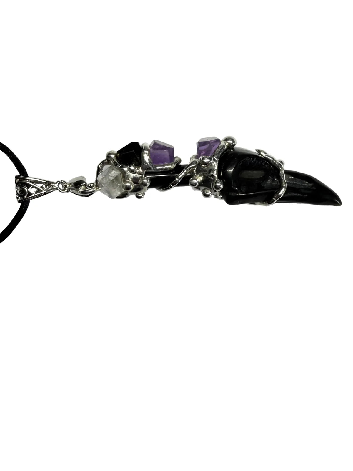 Protection Raven Wand Pendant