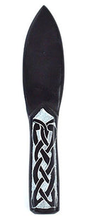 8" Black Celtic soapstone athame