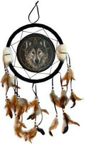 Wolf dream catcher 13"