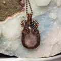 Rose Quartz Wire Wrap Pendant Fancy