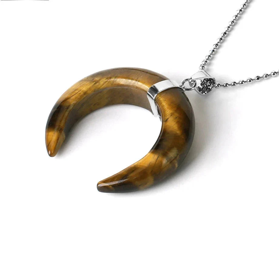 Crystal Crescent Moon Necklaces