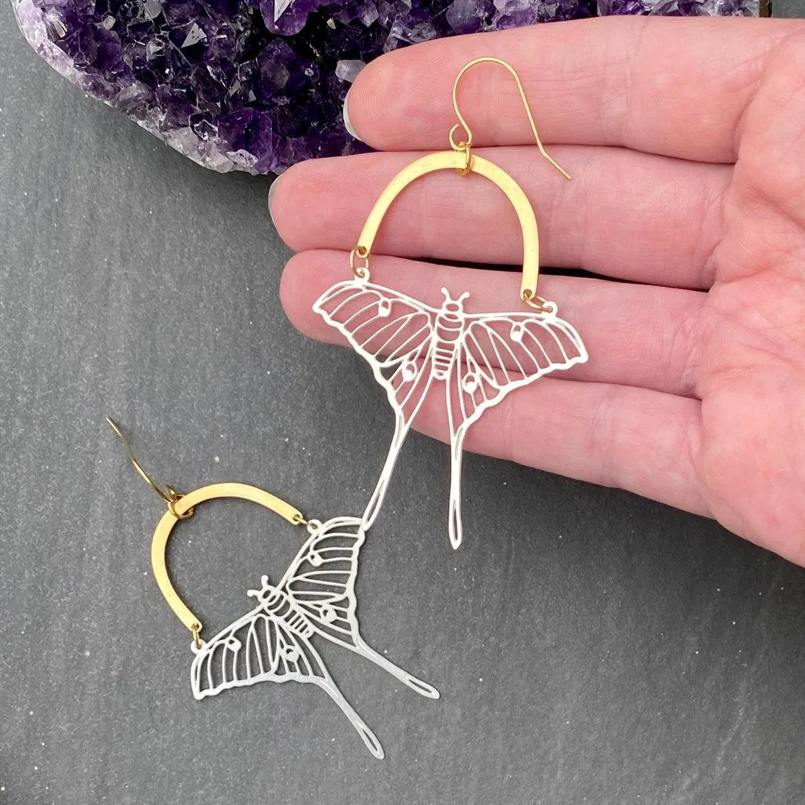 Assorted Moth & Butterfly Dangle Earrings