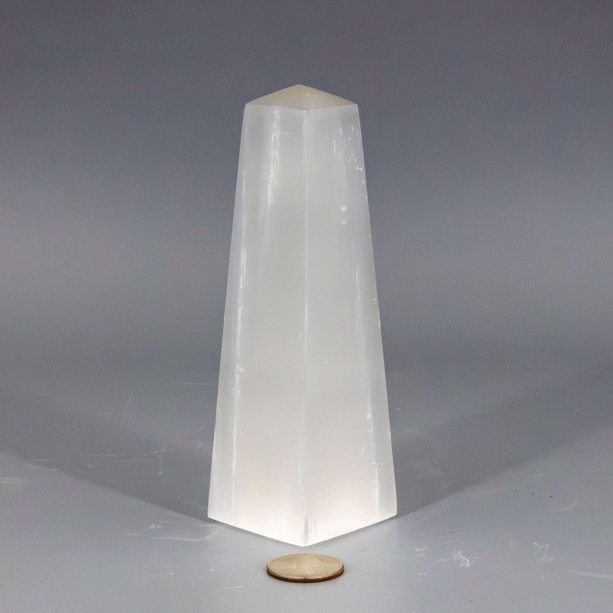 Selenite Obelisk Tower | 462g 6" Healing Crystal