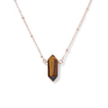Crystal Hexagon Gold Necklaces