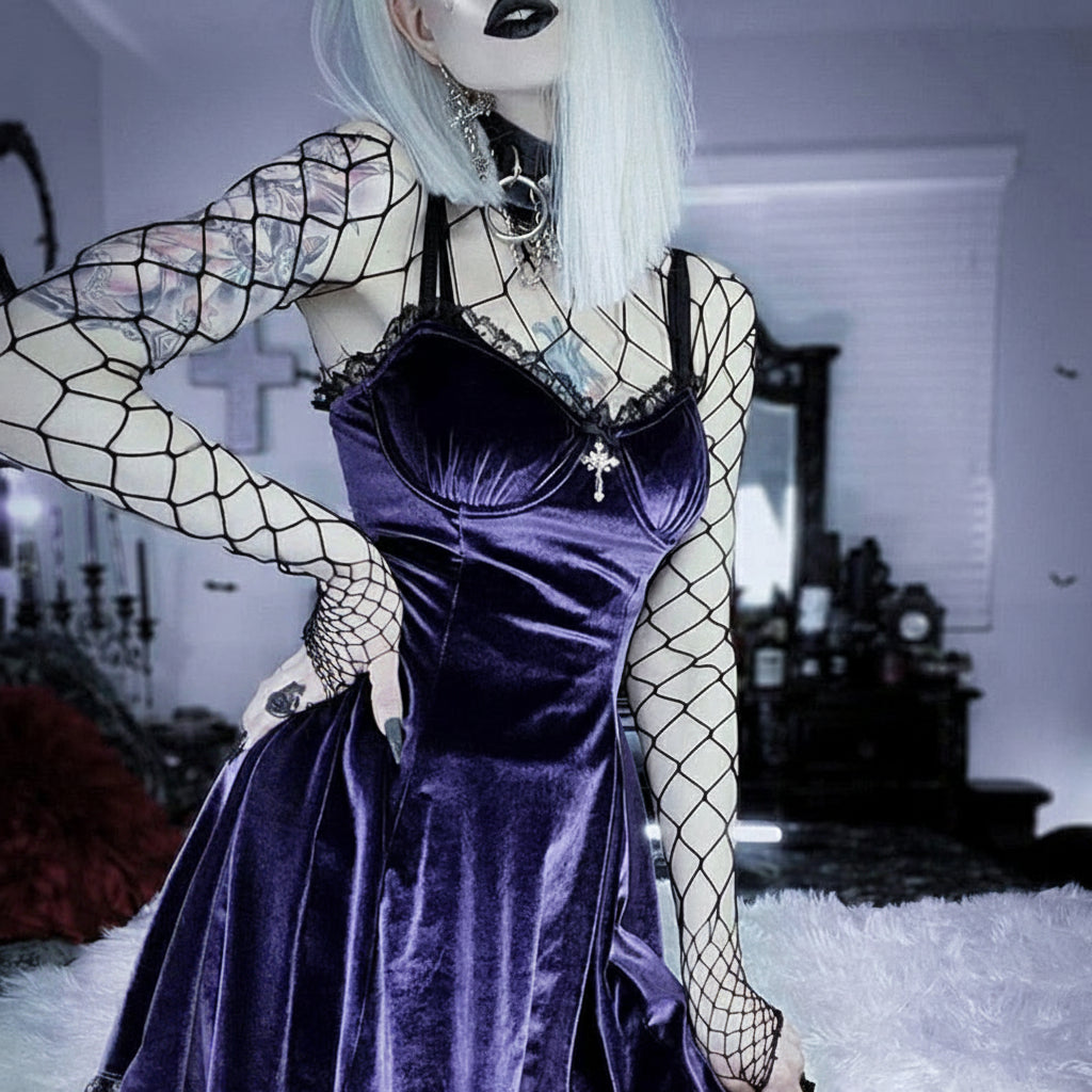 Velvet Lace Dress