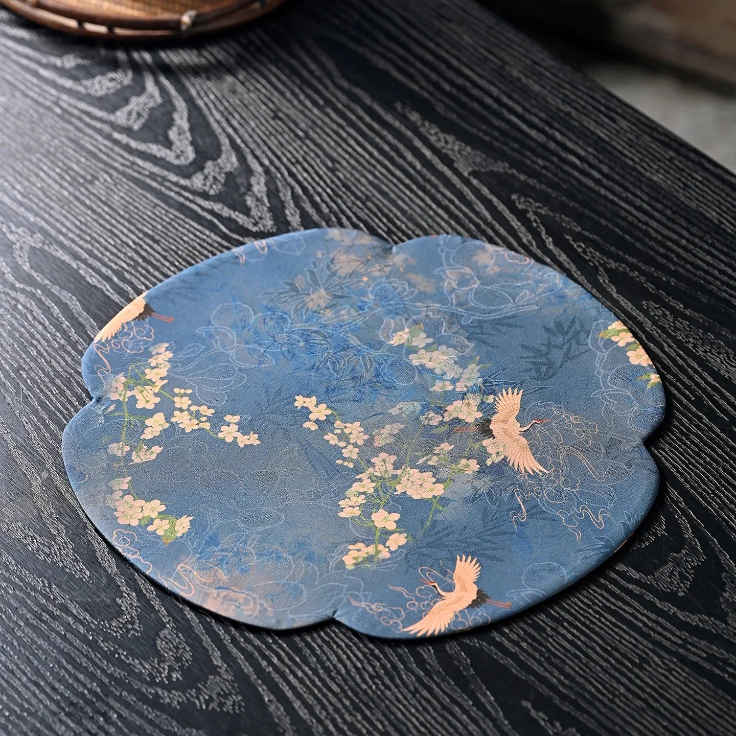 Handmade Chinese Zen Cloud Silk Tea Table Mat – Asian Home Decor