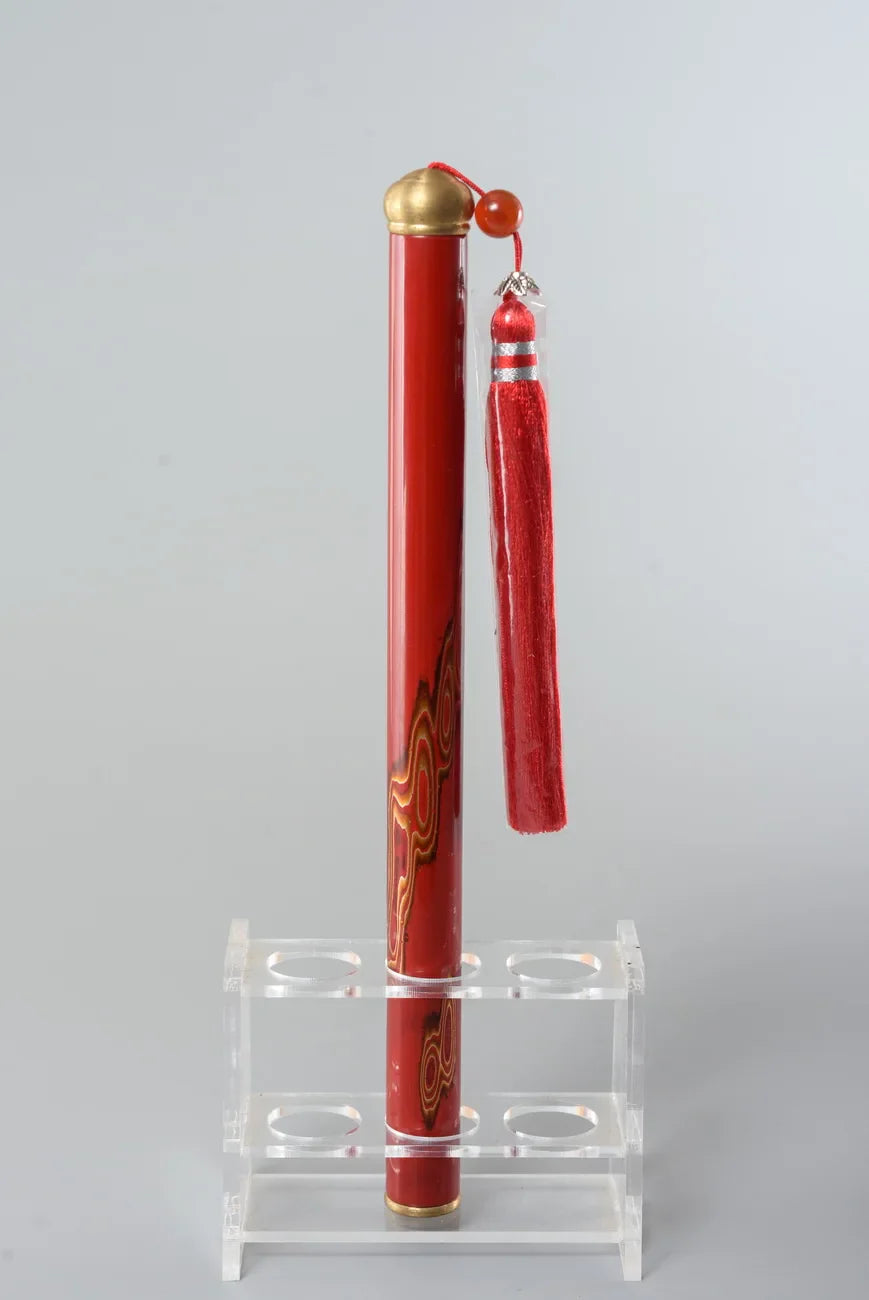 Incense Tube Lacquerware Tea Ceremony Scholar Zen Tool Fujian Province Handmade Speciality Incense Burner Cultural Artcraft
