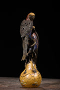 13" Bronze Cloisonné Parrot Gourd Incense Burner – Asian Home Decor