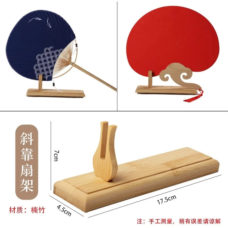 Wood Fan Display Stand for Folding & Round Silk Fans