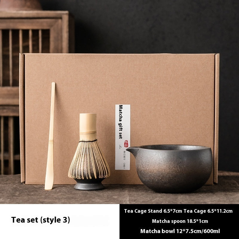 Japanese Ceramic Matcha Tea Bowl Japanese Tea Set Whisk Bamboo Matcha Brush Tea Ceremony Zen