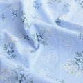 Japanese Small Floral Jacquard Embroidered Cotton Fabric