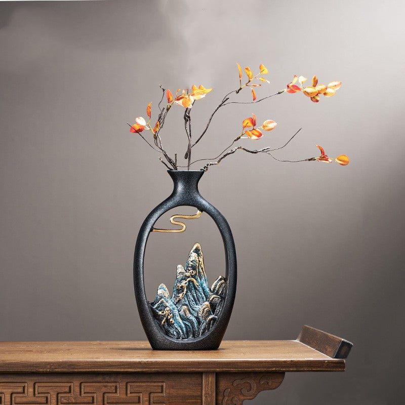Gaoshan Chinese Scenery Vase