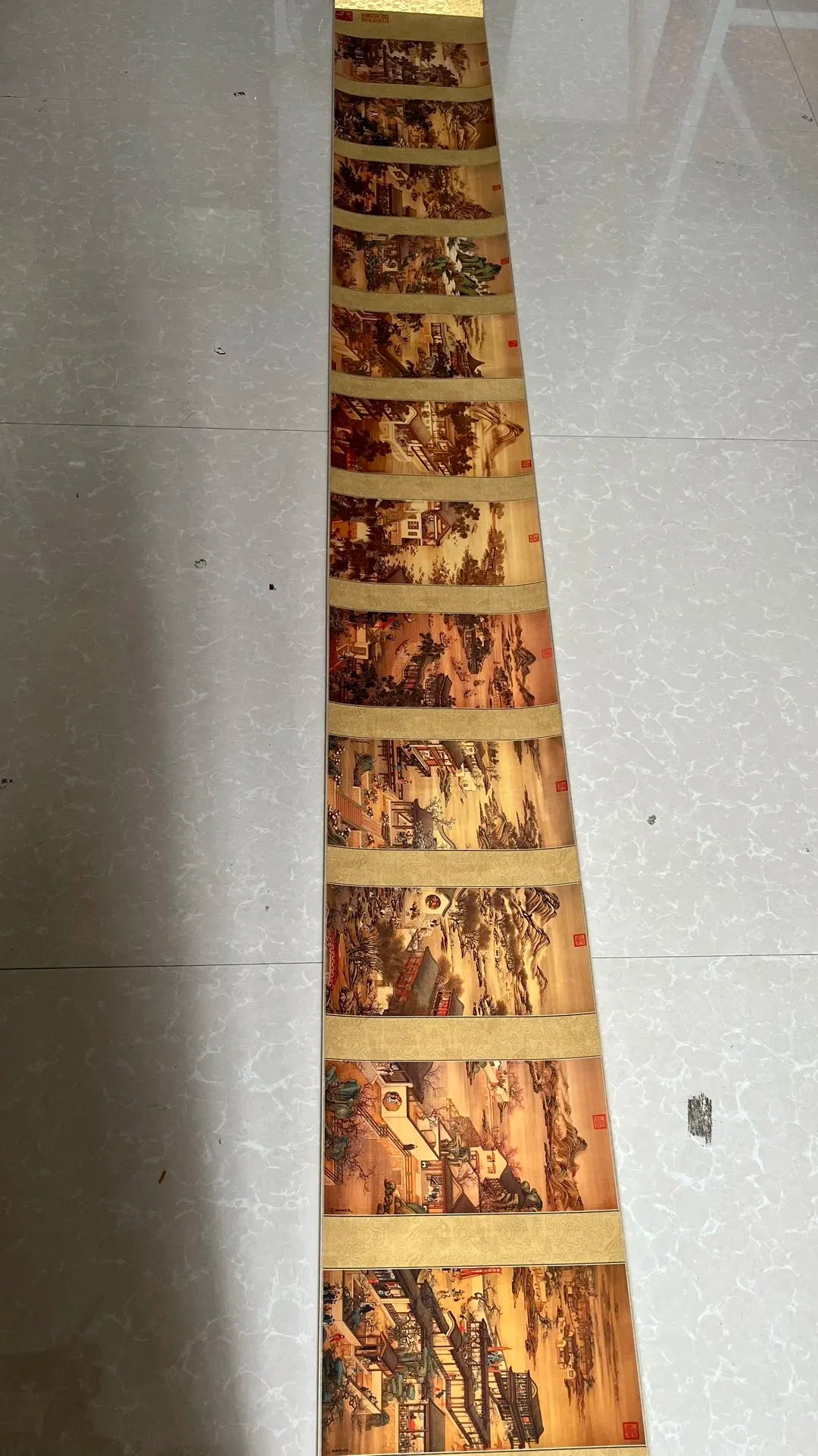 Lang Shining’s “Twelve Months” Painting – Scroll Painting Mural