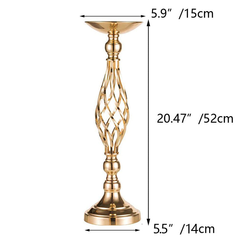 Table Candlesticks Gold Iron