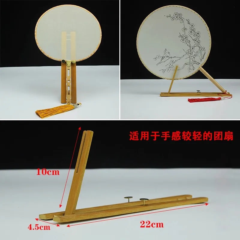 Wood Fan Display Stand for Folding & Round Silk Fans
