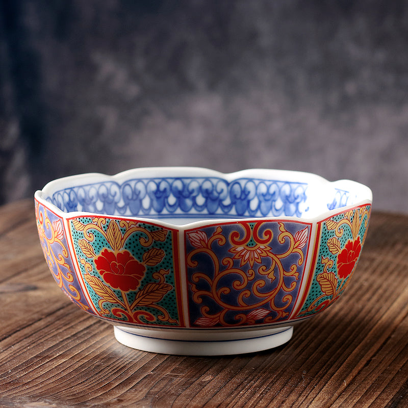 Japanese Traditional Design Ceramic Soup Plates and Bowls