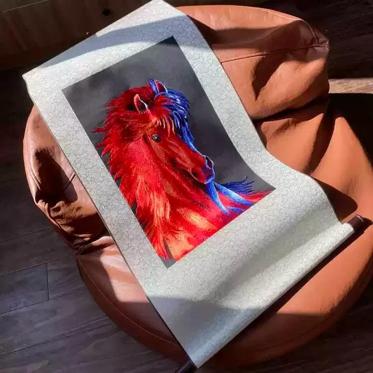 Silk Embroidery Scroll Painting – Chinese Style Silk Handicraft