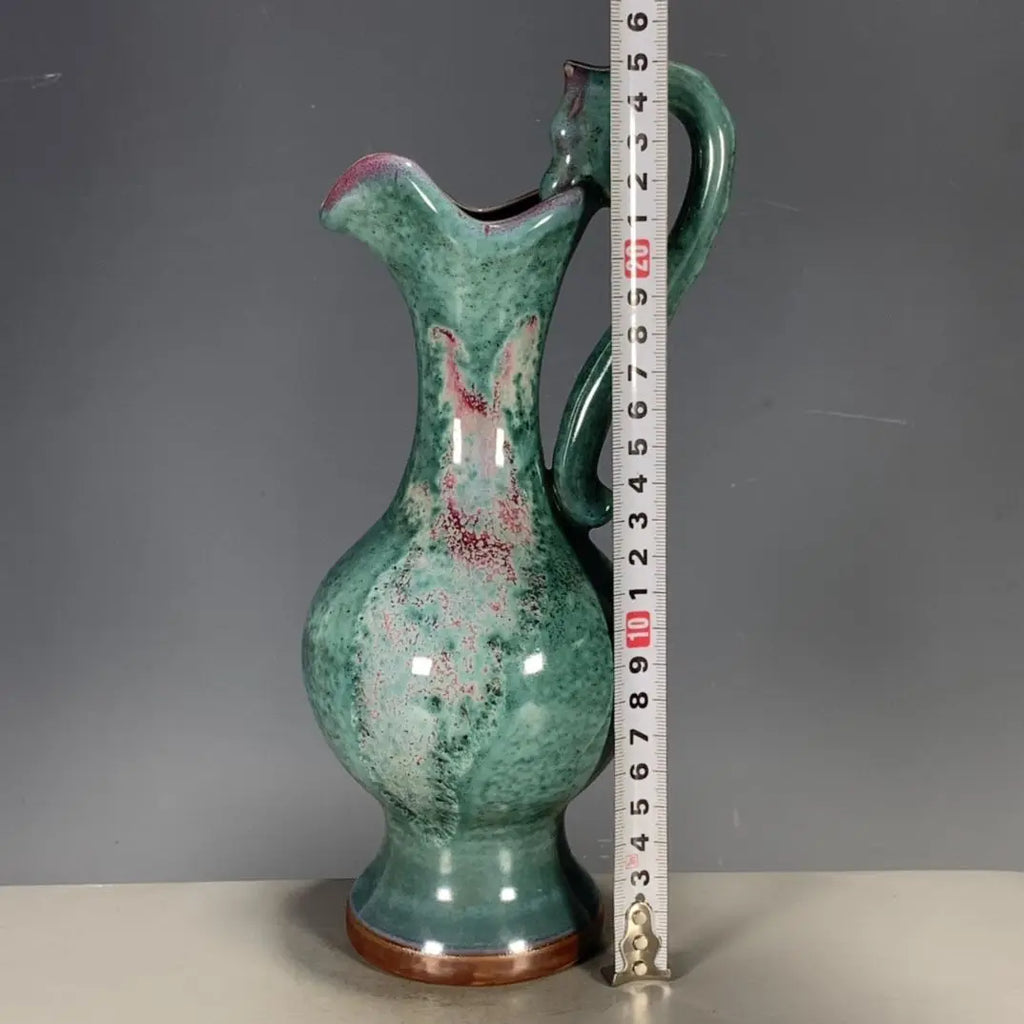 Jun Glaze Porcelain Dragon Head Vase