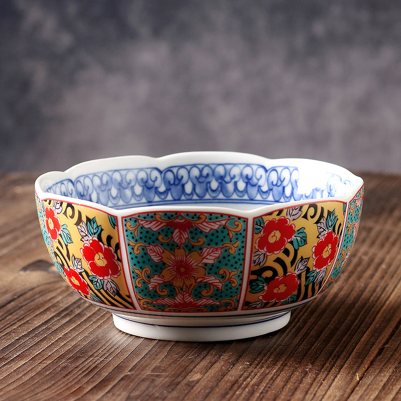 Japanese Traditional Design Ceramic Soup Plates and Bowls
