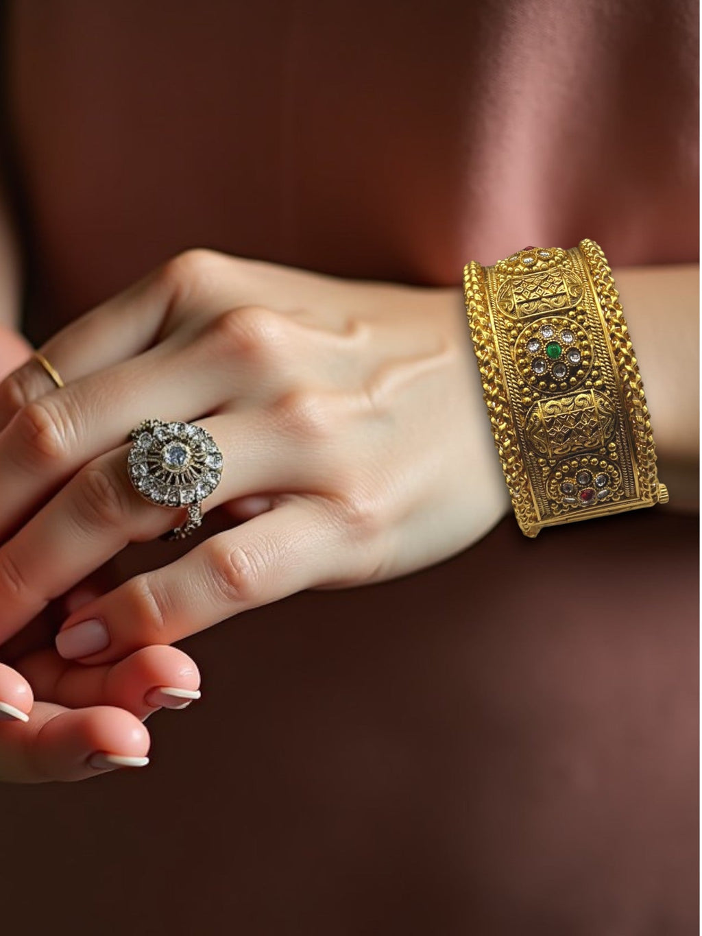 Indian Gold-Plated Bangles for Women