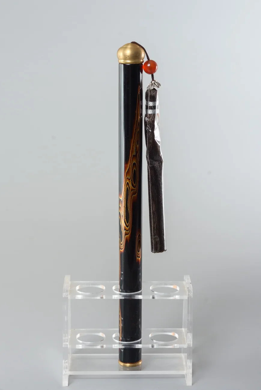Incense Tube Lacquerware Tea Ceremony Scholar Zen Tool Fujian Province Handmade Speciality Incense Burner Cultural Artcraft