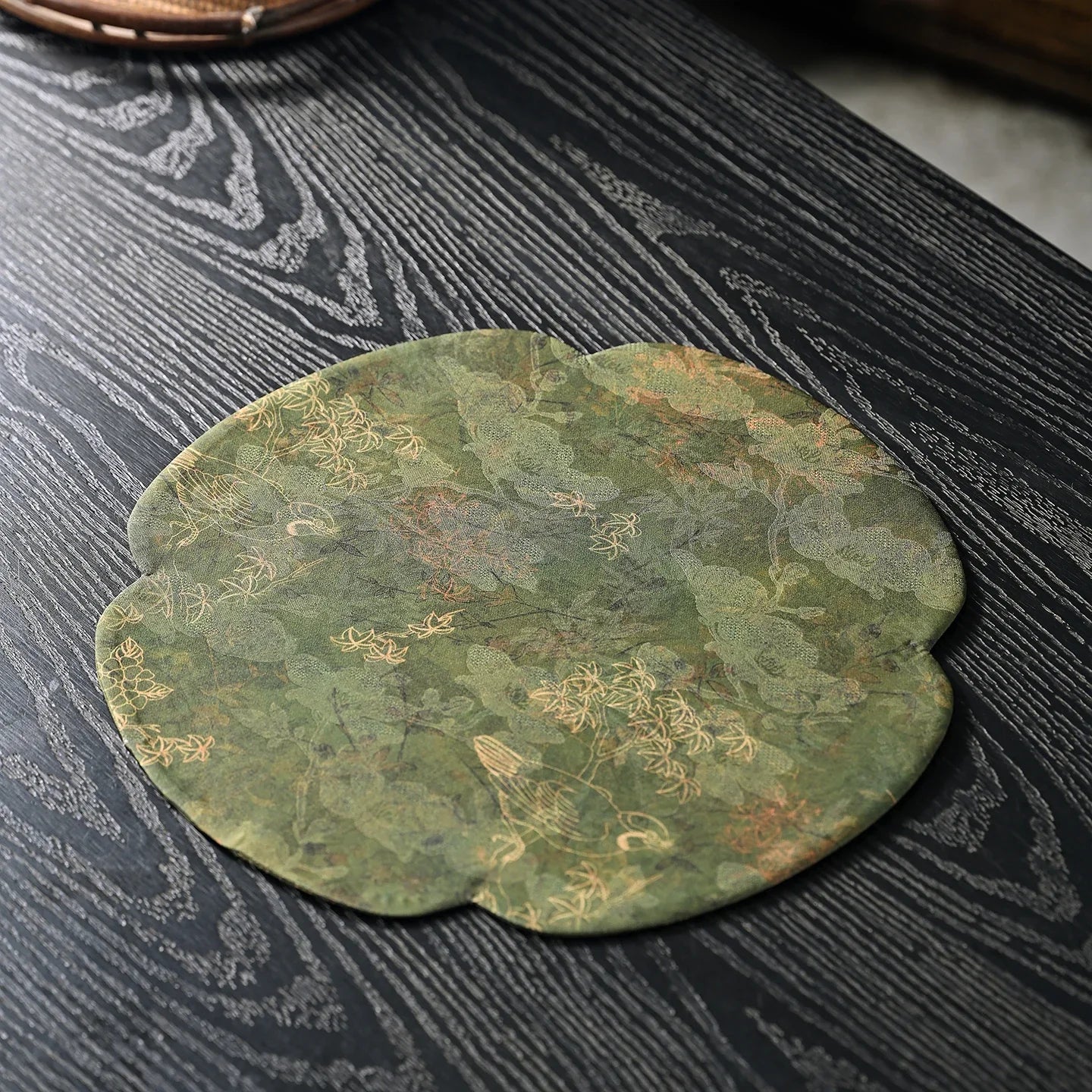 Handmade Chinese Zen Cloud Silk Tea Table Mat – Asian Home Decor