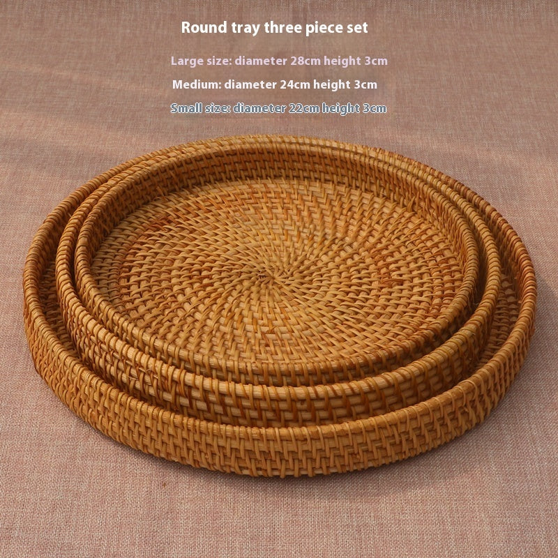 Vietnamese Handwoven Rattan Tray
