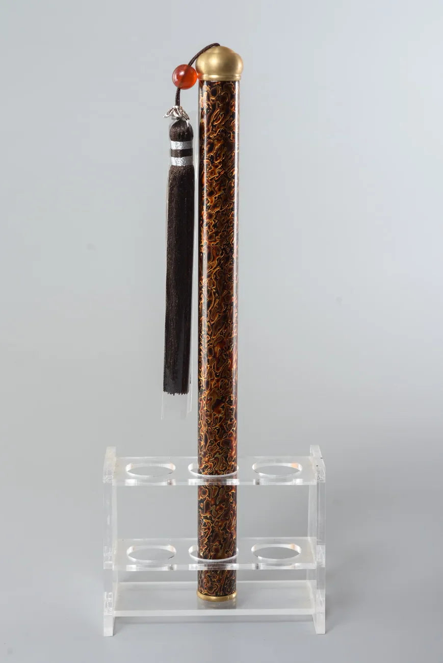 Incense Tube Lacquerware Tea Ceremony Scholar Zen Tool Fujian Province Handmade Speciality Incense Burner Cultural Artcraft