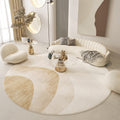 Japanese Minimalist Living Room Printed Carpet