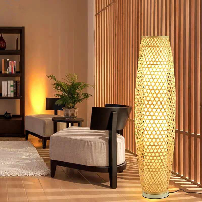 Southeast Asia Bamboo Floor Lamp